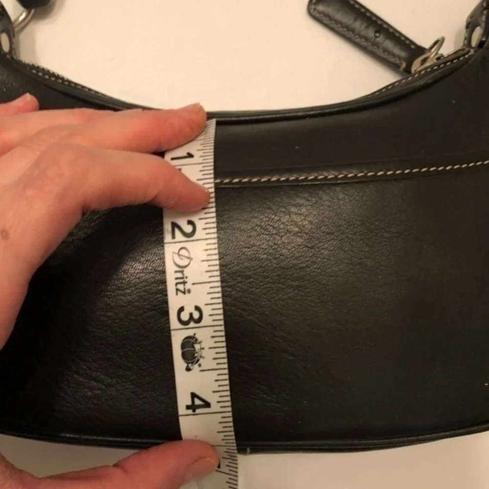 Coach vintage y2k black leather mini hobo shoulder bag - Picture 2 of 11